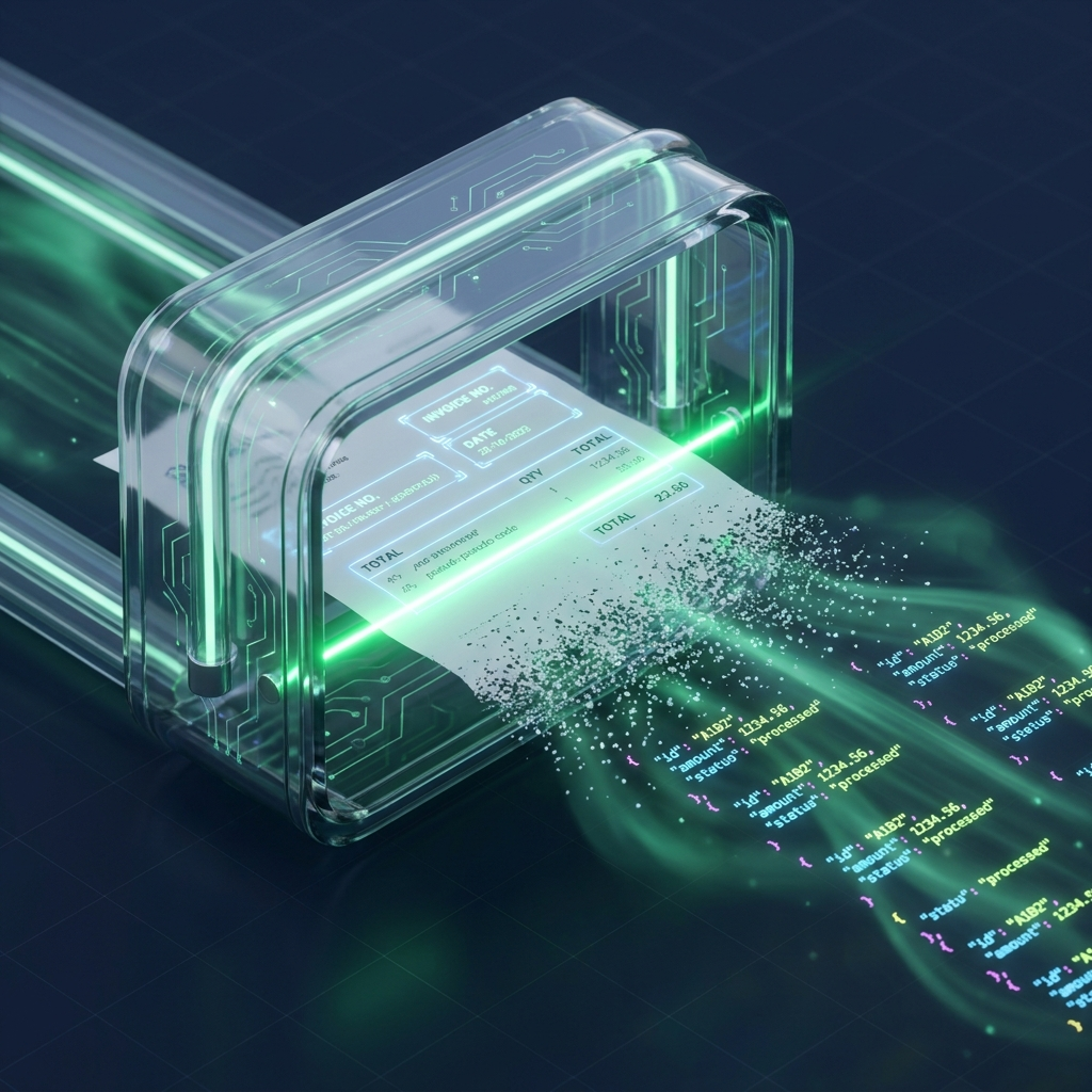 Neural OCR engine extracting structured data from documents